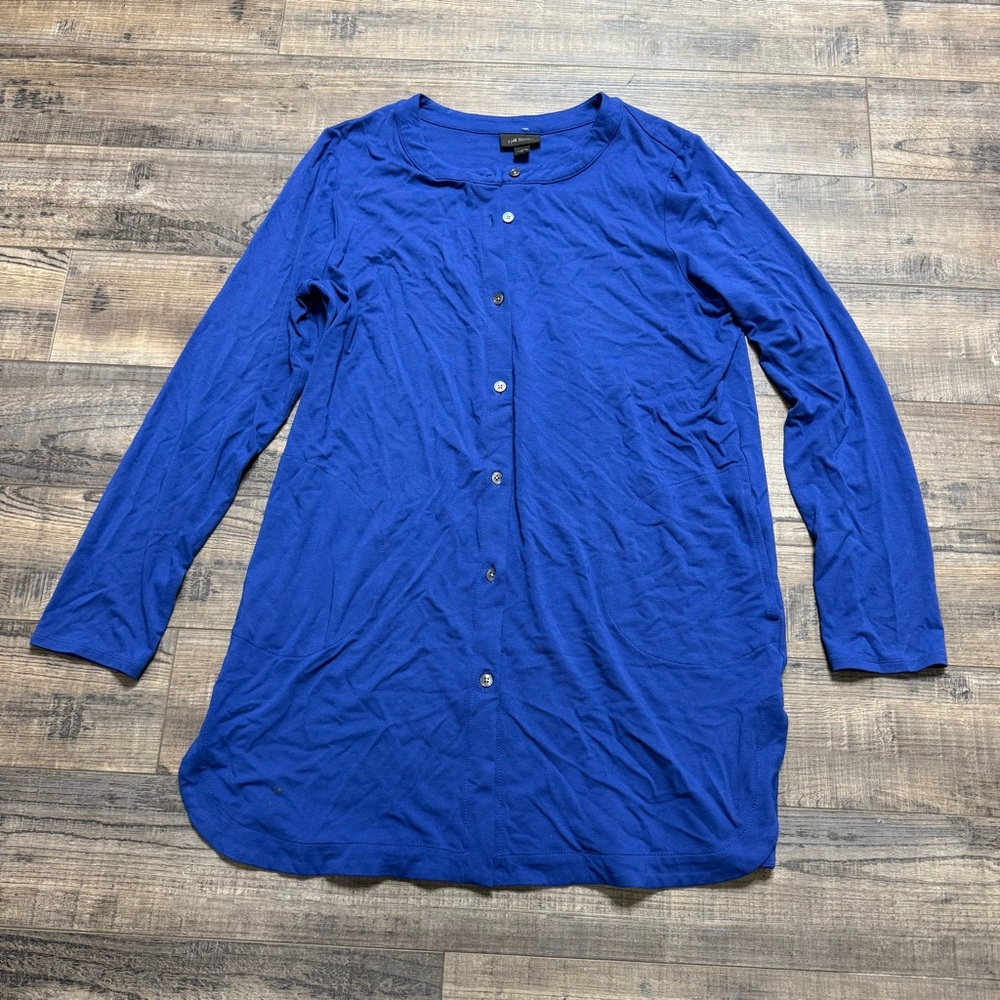 J.‎ Jill Vibrant Blue Wherever Collection Button Down Shirt